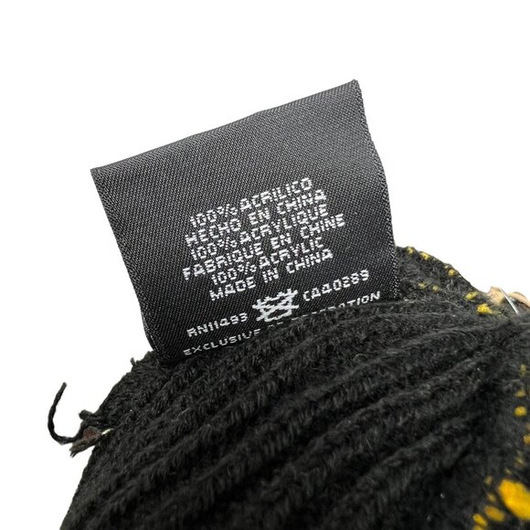 Pittsburgh Steelers New Era Embroidered Beanie Knit Cap Hat Retro Logo NFL Pom - Picture 4 of 4